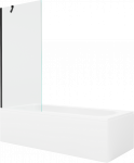 Vann seinaga, teisaldatav Mexen Vega, 70 cm x 170 cm x 40 cm, ristk&uuml;lik, l&auml;bipaistev/valge
