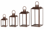 Laternate komplekt 4Living Aamu, klaas/raud, 52 cm, pronksiv&auml;rvi v., 4 tk