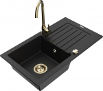 K&ouml;&ouml;givalamu koos kraaniga Mexen Pablo, vaik/graniit, 75.2 cm x 43.6 cm x 16.1 cm, must