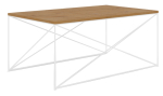 Kohvilaud ADRK Dante, tamm v./valge v., 100 cm x 60 cm x 43 cm