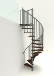 Keerdtrepp Minka Spiral Smart, 140 cm x 305.5 cm