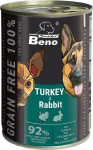 M&auml;rg koeratoit Certech Super Beno Turkey & Rabbit, 0.415 kg