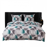 Voodipesukomplekt PEB-1002, valge/roheline/(v&auml;rv/disain valitakse juhuslikult), 160 x 200 cm