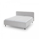 Voodi kahekohaline Primo, 180 x 200 cm, helehall v., ilma madratsita, p&otilde;hjalippidega