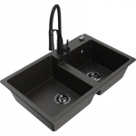 K&ouml;&ouml;givalamu Mexen Tomas, graniit, 80 cm x 50 cm x 19 cm, kuldne/must