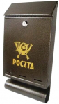 Postkast A-4T, pronksiv&auml;rvi v., 6 cm x 22.5 cm x 42 cm