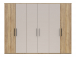 Riidekapp Tabina, tamm v./ka&scaron;miir v., 60 cm x 300 cm x 228 cm