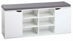 Kingakapp Kesper, valge v./hall v., 103 cm x 30.5 cm x 48 cm