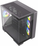 Arvuti korpus Silentware View A-RGB, must v.