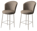 Toolide komplekt Kalune Design Alte 240CHR1248, matt, kroomi v./cappuccino v., 40 cm x 46 cm x 102 cm, 2 tk