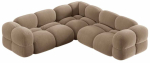 Nurgadiivan Cosmopolitan Design Loretto Vogue 3, tume beež v&auml;rv, 250 x 250 cm x 68 cm
