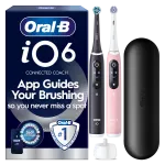 Elektriline hambahari koos peade ja korpusega Oral-B iO 6 Duo Pack, must v./roosa v.