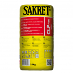 Kuiv m&uuml;&uuml;risegu Sakret CLP Plus, tasandav, hall, 25 kg