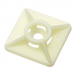 Kaablisideme kinnitus Elematic, plastmass, valge, 27mm x27 mm