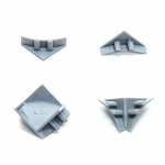 Komplekt Thermoplast, 494/203, 1 cm x 10 mm, hall, 4 tk