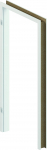 Ukseleng 120-140, 210.8 cm x 88.6 cm x 12 cm, vasakpoolne, valge v.