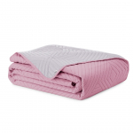Voodikate Restilo Softa, pale pink/pearl silver, 240 cm x 260 cm