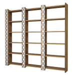 P&otilde;randariiul Kalune Design City 3, valge v./p&auml;hklipuu v., 170 cm x 24.2 cm x 184.6 cm