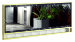 Peegel Kalune Design Polka, rippuv, 90 cm x 37.8 cm, kuldne, must v.