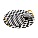 Dekoratiivne taldrik Hermia 283PLN1101, 34.5 cm x 34.5 cm, 8 tk