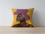 Dekoratiivpadjap&uuml;&uuml;r Mioli Decor 1023, kollane/mitmev&auml;rviline, 43 cm x 43 cm