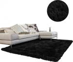 Vaip Strado Shaggy, must v., 150 cm x 80 cm