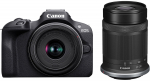 Peeglita kaamera Canon EOS R100/RF-S 18-45mm/RF-S 55-210mm, must v.