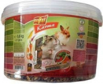 V&auml;ikeloomade toit Vitapol 2 in 1, k&uuml;&uuml;likutele/hamstritele, 1.6 kg