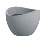 Lillepott Scheurich Stony Grey 59565, plastik, &Oslash; 50 cm, hall v.