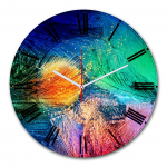 Kellaaeg Wallity 3030MS-029, sinine/roheline/oranž, 30 cm x 30 cm, 30 cm