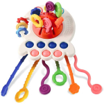 Arendav m&auml;ng, sensoorika, manipuleerimine Pull String 4in1, 7 cm, mitmev&auml;rviline