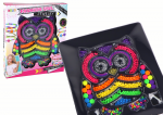 Helmekomplekt ehete valmistamiseks Lean Toys Owl, mitmev&auml;rviline