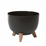Lillepott Lamela Roma 797-04, plastik, &Oslash; 24 cm, must v.