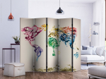 Fototapeet Artgeist Dancing Smoke Trails II Paraventtc1916_Os, 172 cm x 225 cm