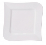 Taldrik magustoidu Ambition Fala Wave, 24.5 cm x 24.5 cm x 2 cm, valge