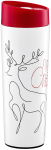 Termostass Ambition Line Art Reindeer, 0.340 l, valge v./punane v.