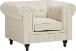 Tugitool Beliani Chesterfield, beež v., 85 cm x 93 cm x 78.5 cm