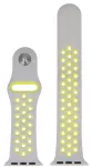 Rihmad Swissten, Sport Band For Apple Watch 38/40 mm, valge v./kollane v.