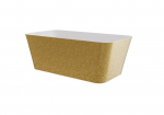 Vann, teisaldatav Besco Evita Glam, 160 cm x 80 cm x 58 cm, ristk&uuml;lik, kuldne/valge