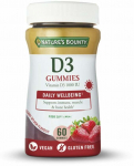 Toidulisand Nature's Bounty Vitamin D3, maasika maitse, 60 tk