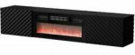 TV-laud Cama Meble Onda, must v., 180 cm x 40 cm x 39 cm