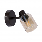 Valgusti seinale Candellux Lighting Agra Brown, E14, 1, must v.
