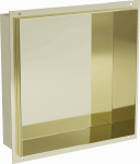 Sisseehitatav seinariiul Mexen X-Wall-NR, 10 cm x 30 cm x 30 cm, kuldne v.