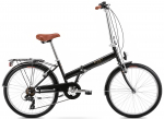 Jalgratas kokkuklapitavad Romet Jubilat Eco, 24 ", 15" raam, must