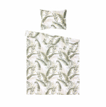 Voodipesukomplekt Domoletti Percale Palm Poetry, roheline v., 50 x 70 cm, 140 x 200 cm, 2 tk