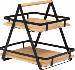 Riiul 5five Ordera, 30.5 cm x 22.5 cm x 29 cm, teras/bambus, pruun v./must v.