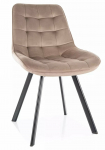 S&ouml;&ouml;gitoa tool Monti Velvet, matt, tume beež v&auml;rv, 60 cm x 51 cm x 88 cm