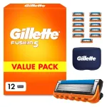 Asendusterad raseerijatele Gillette Fusion5, 12 tk