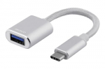 Juhe Deltaco Baltic, USB Type C/USB Type A female, 10 cm