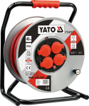 Pikendusjuhe trumlil Yato, YT-8107, 3 x 2,5 mm&sup2;, 40 m, IP44, 4 pesa